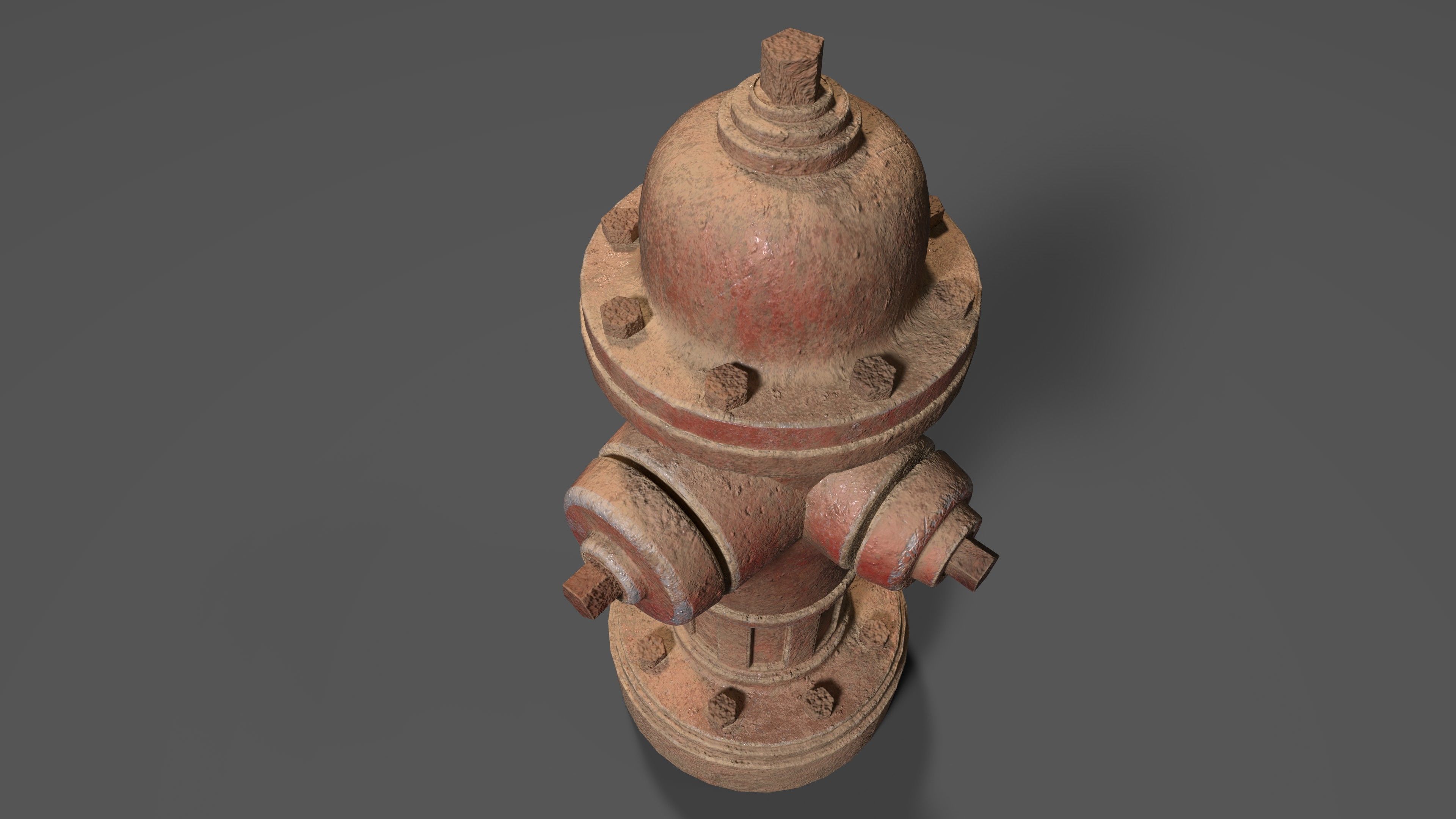 Street Hydrant 3D model_5