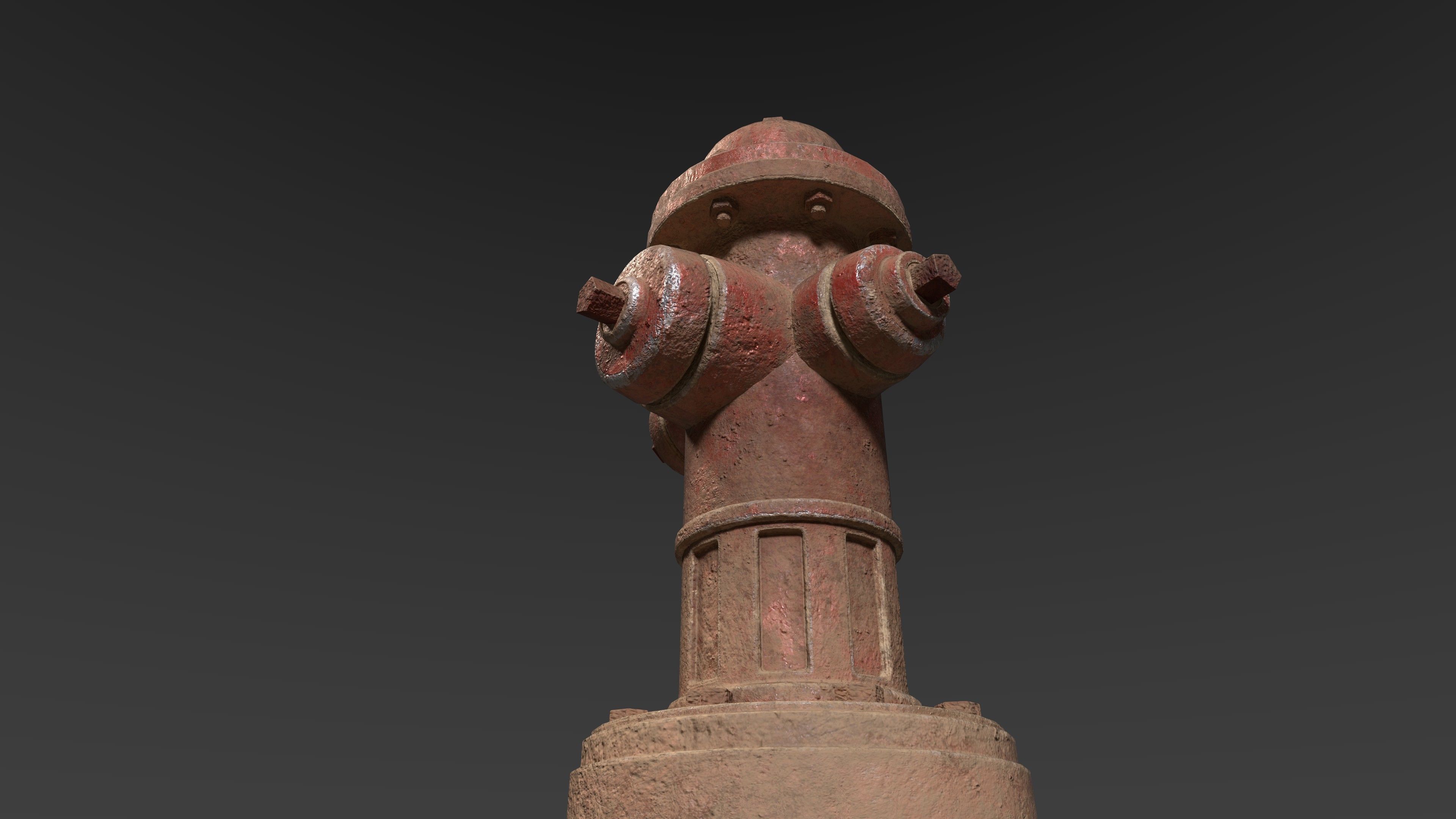 Street Hydrant 3D model_2