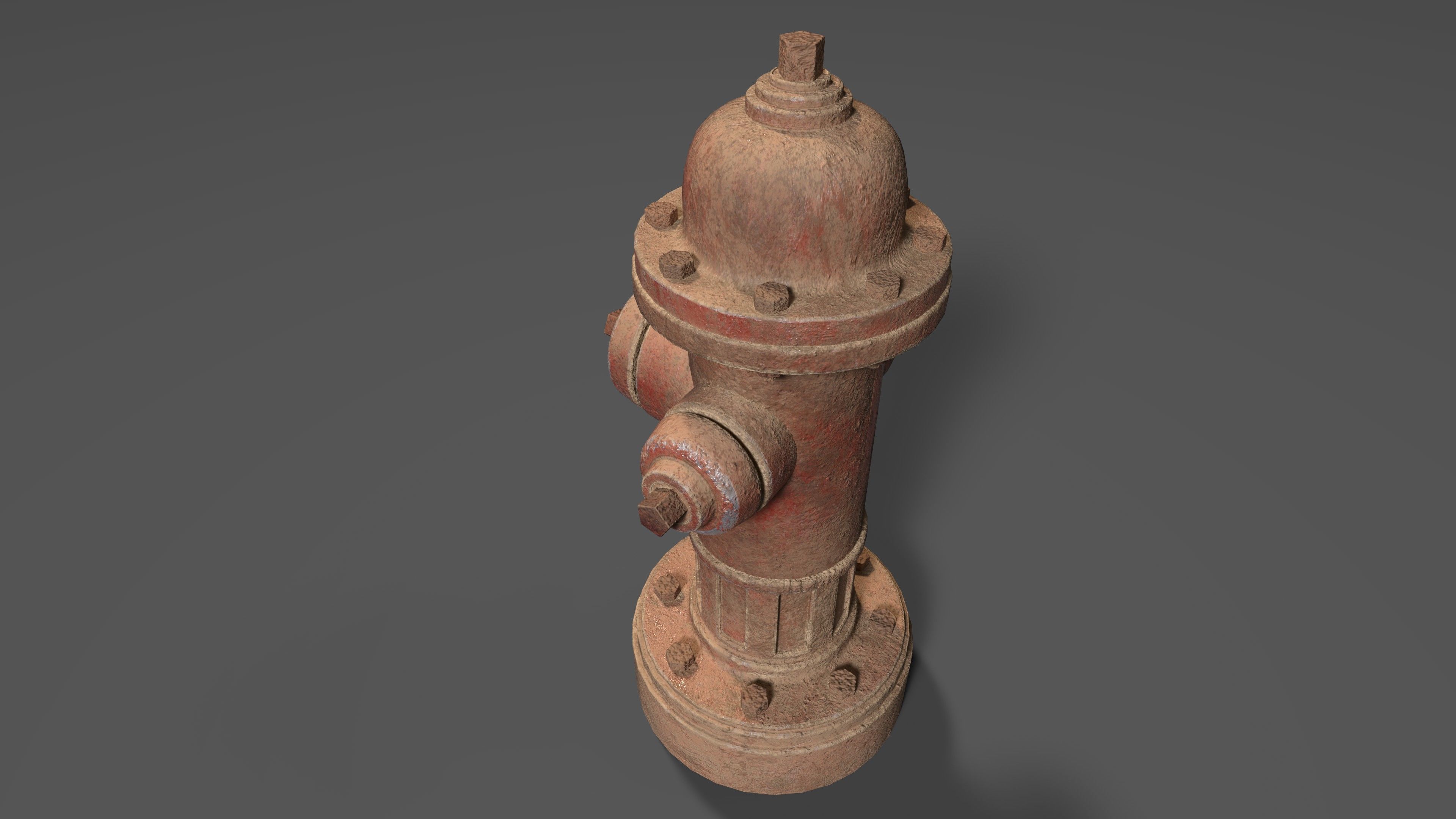 Street Hydrant 3D model_6