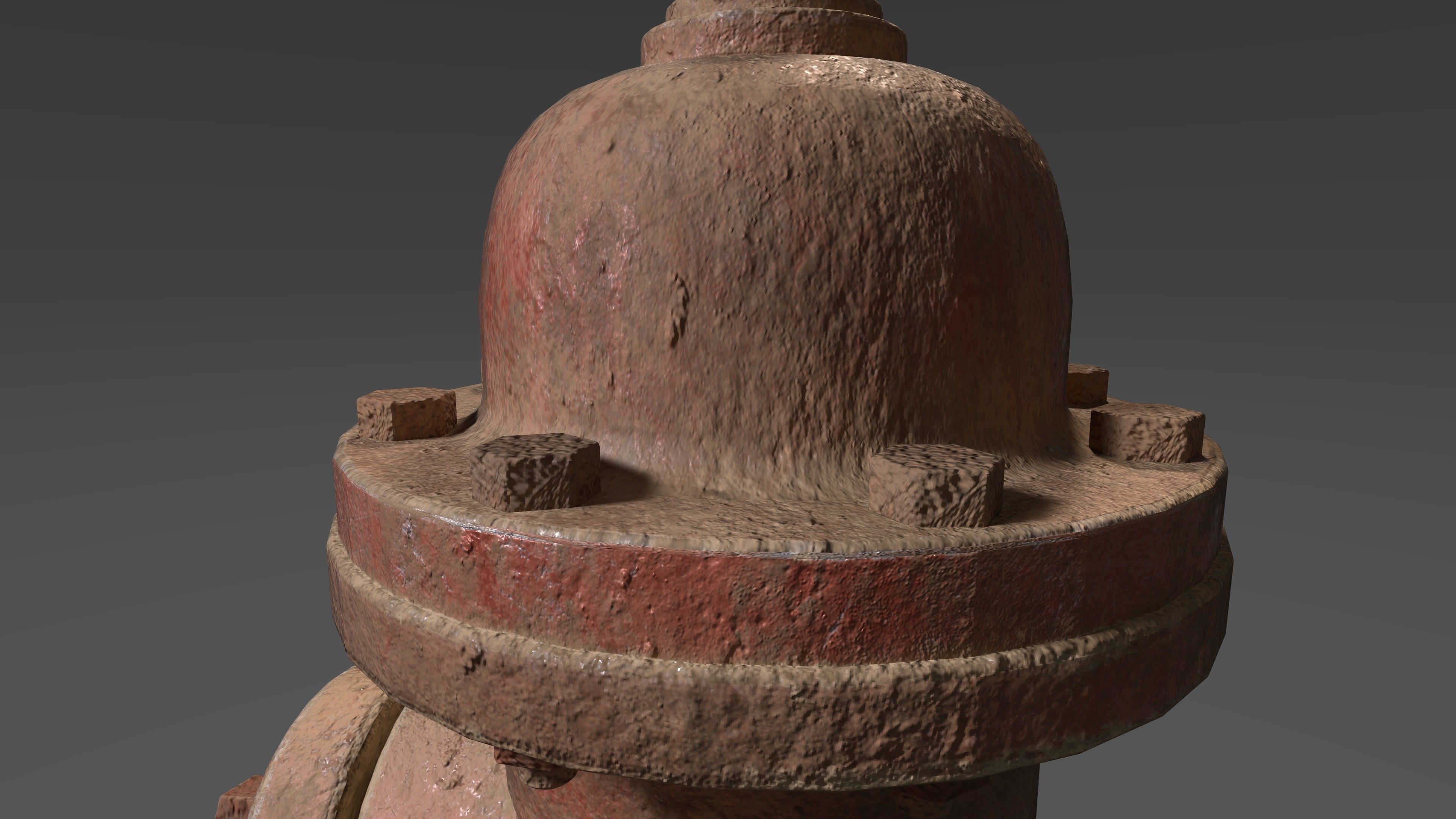 Street Hydrant 3D model_4