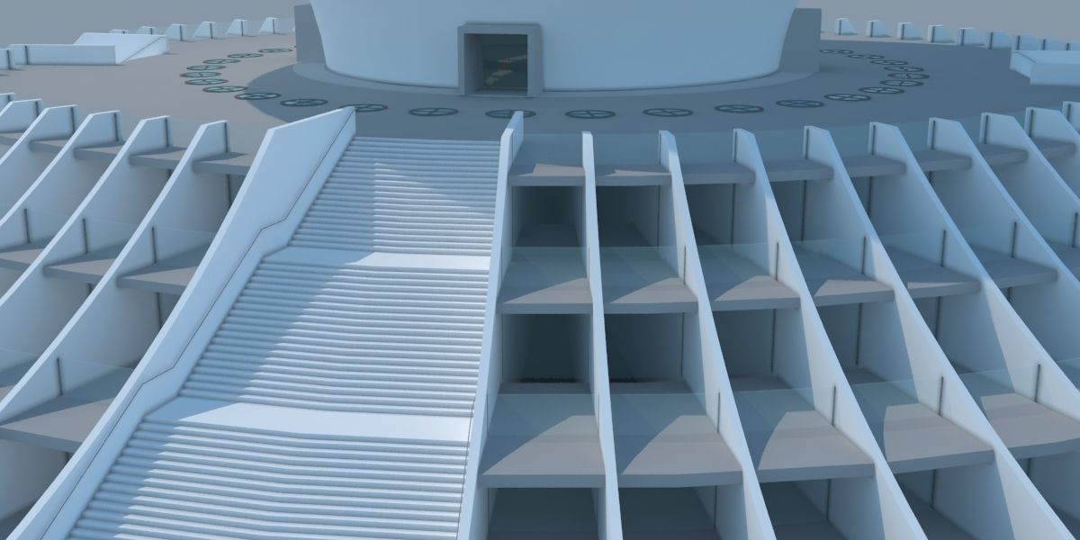 Lumbini Nepal Architecture 3D model_10