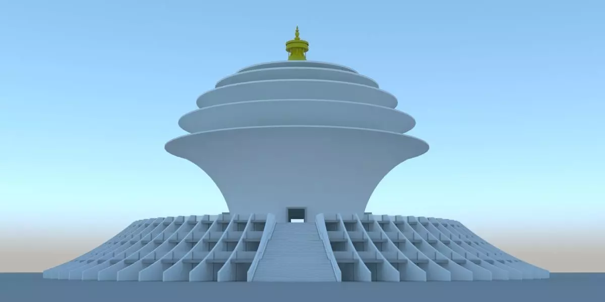 Lumbini Nepal Architecture 3D model_0