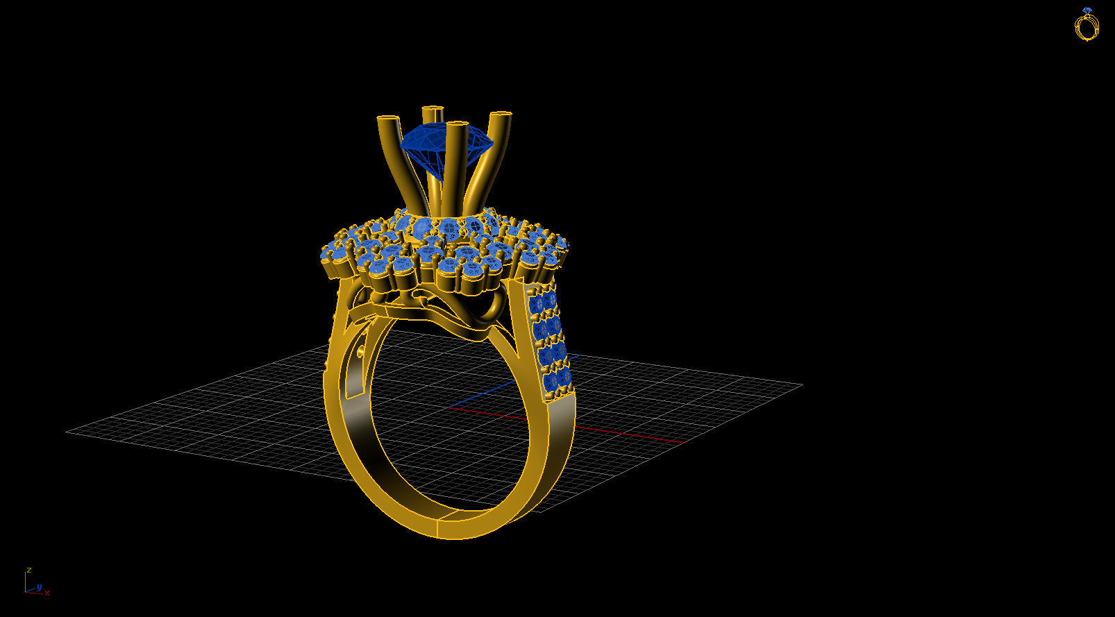 ring 14 3D print model_3