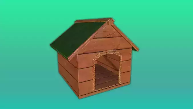 Dog House Game Ready Model Low-poly 3D model