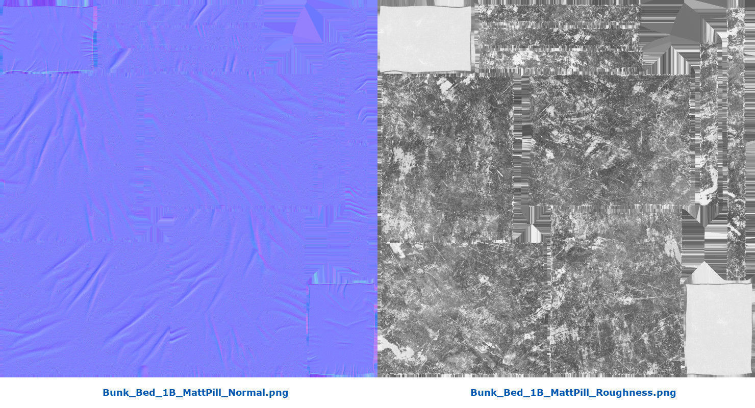 Bunk Bed 1B Low-poly 3D model_17