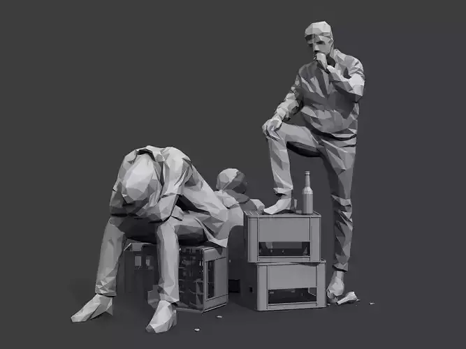 Lowest Point Low-poly 3D model