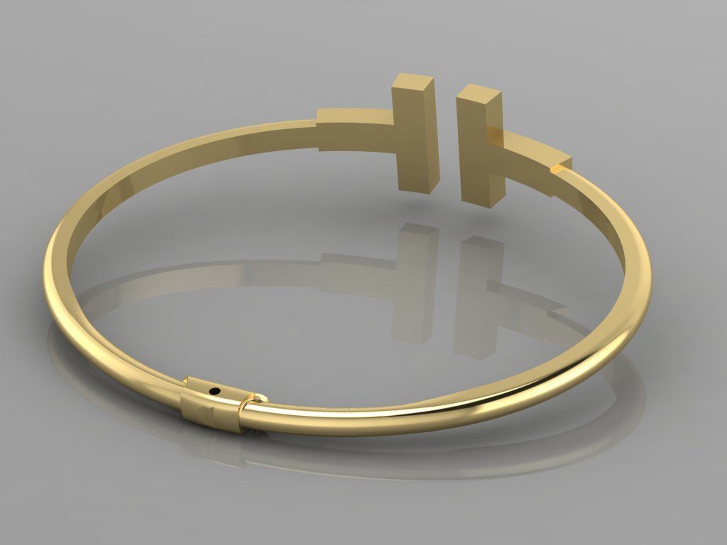 Bracelet Tiffany  T 3D print model 3D print model_2