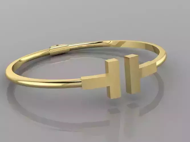 Bracelet Tiffany  T 3D print model 3D print model