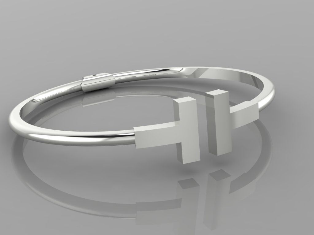 Bracelet Tiffany  T 3D print model 3D print model_4