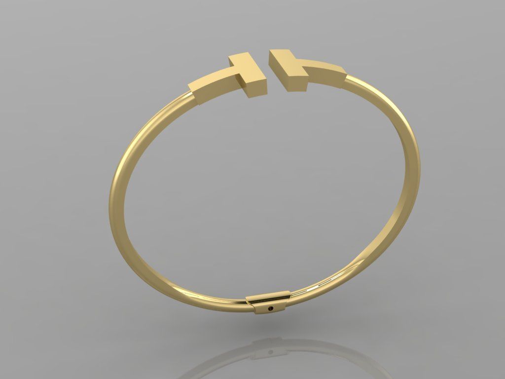 Bracelet Tiffany  T 3D print model 3D print model_1