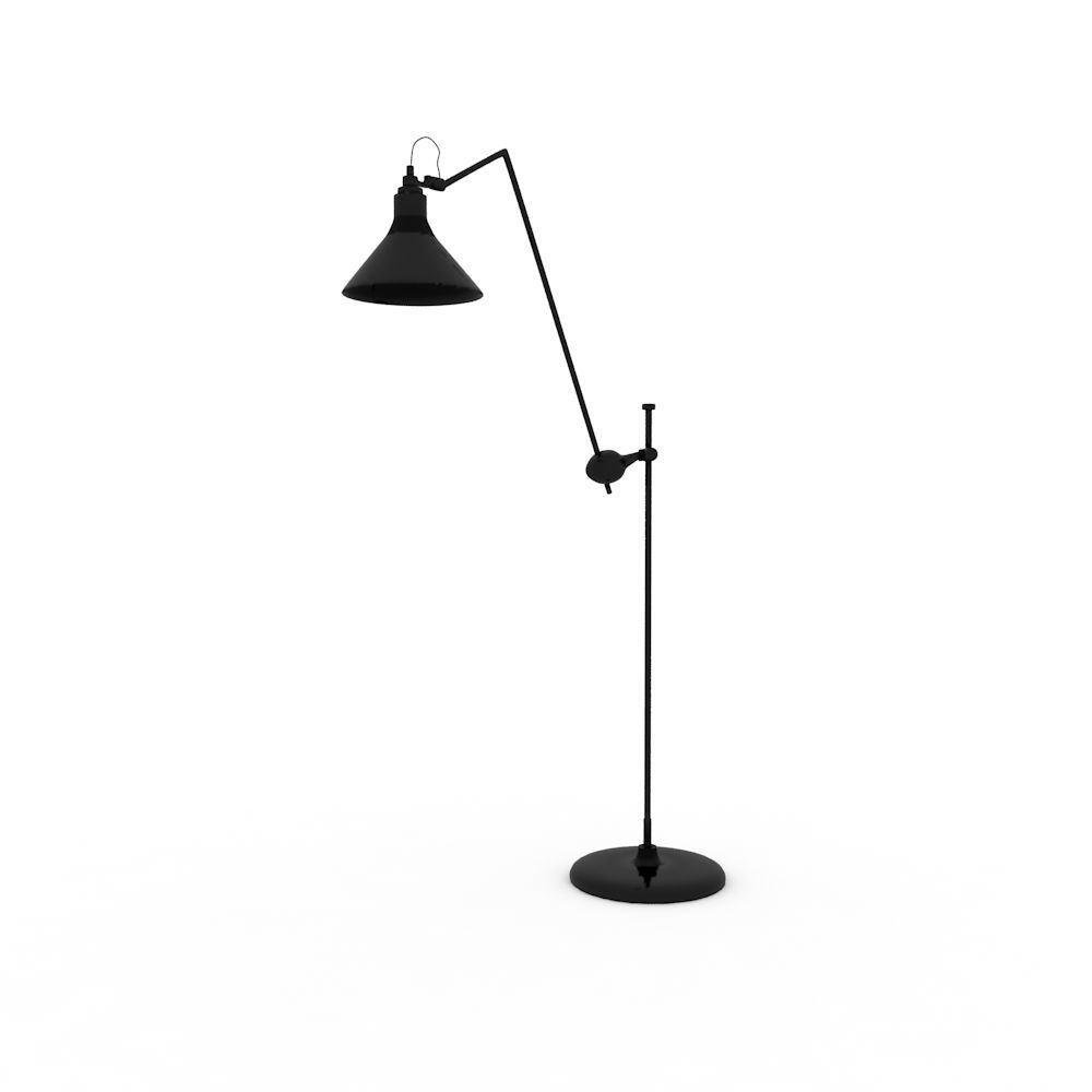 Metal floor lamp Low-poly 3D model Low-poly 3D model_1
