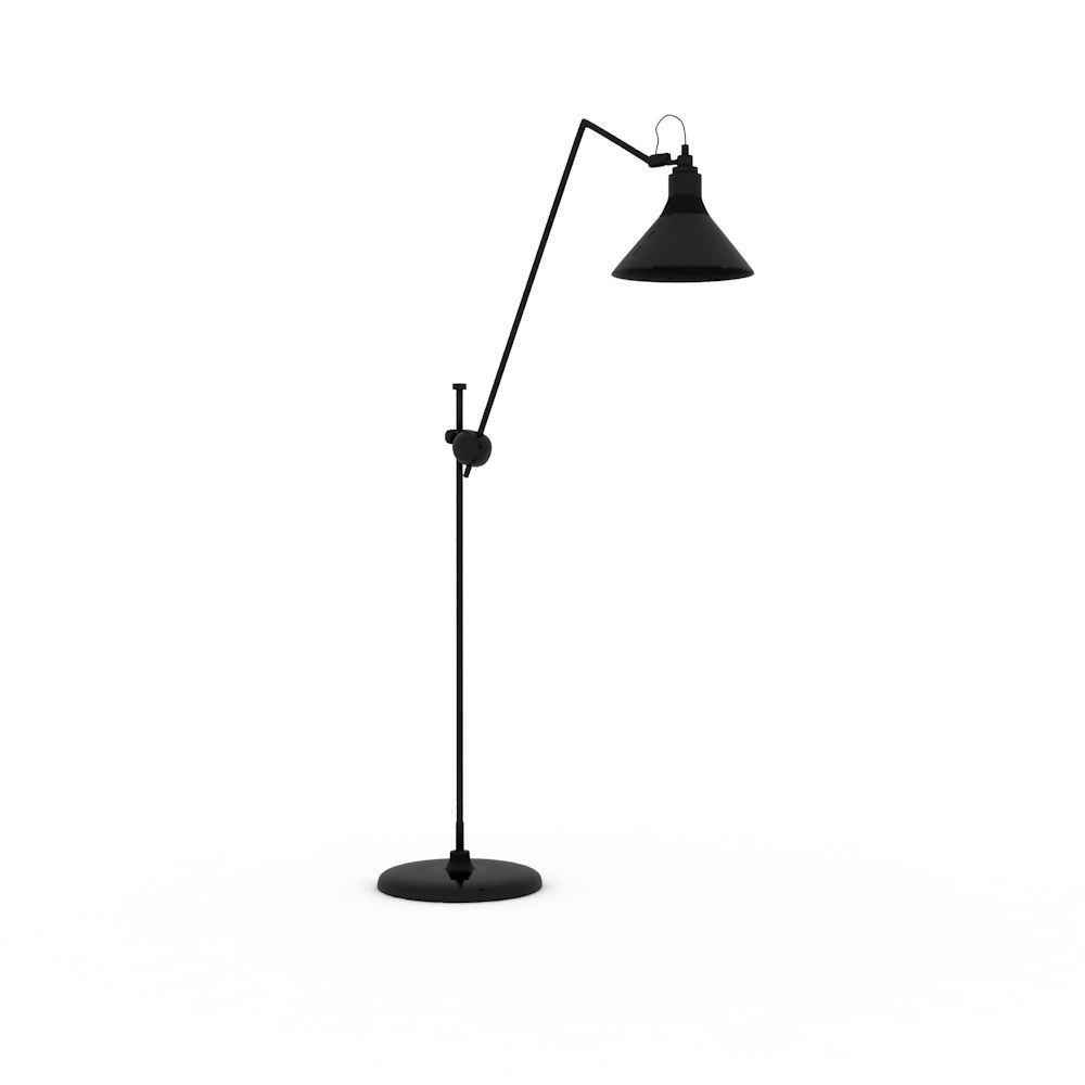 Metal floor lamp Low-poly 3D model Low-poly 3D model_2