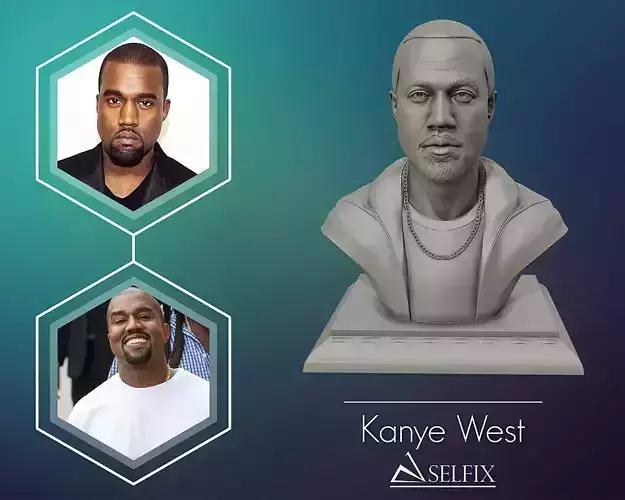 Kanye West 3D printable sculpture 3D print model