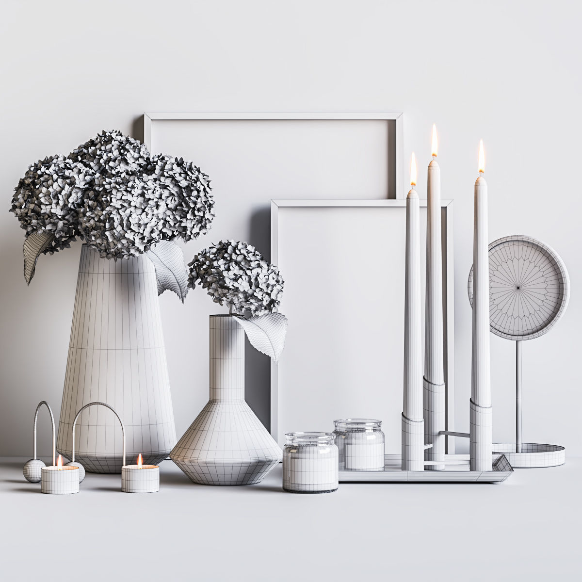 Decorative set 13 3D model_2