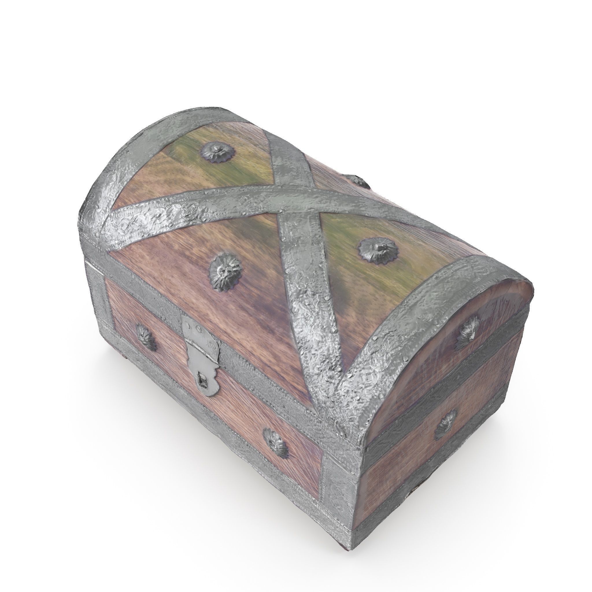 Chest 08 - Low and High Poly Versions Low-poly 3D model_6