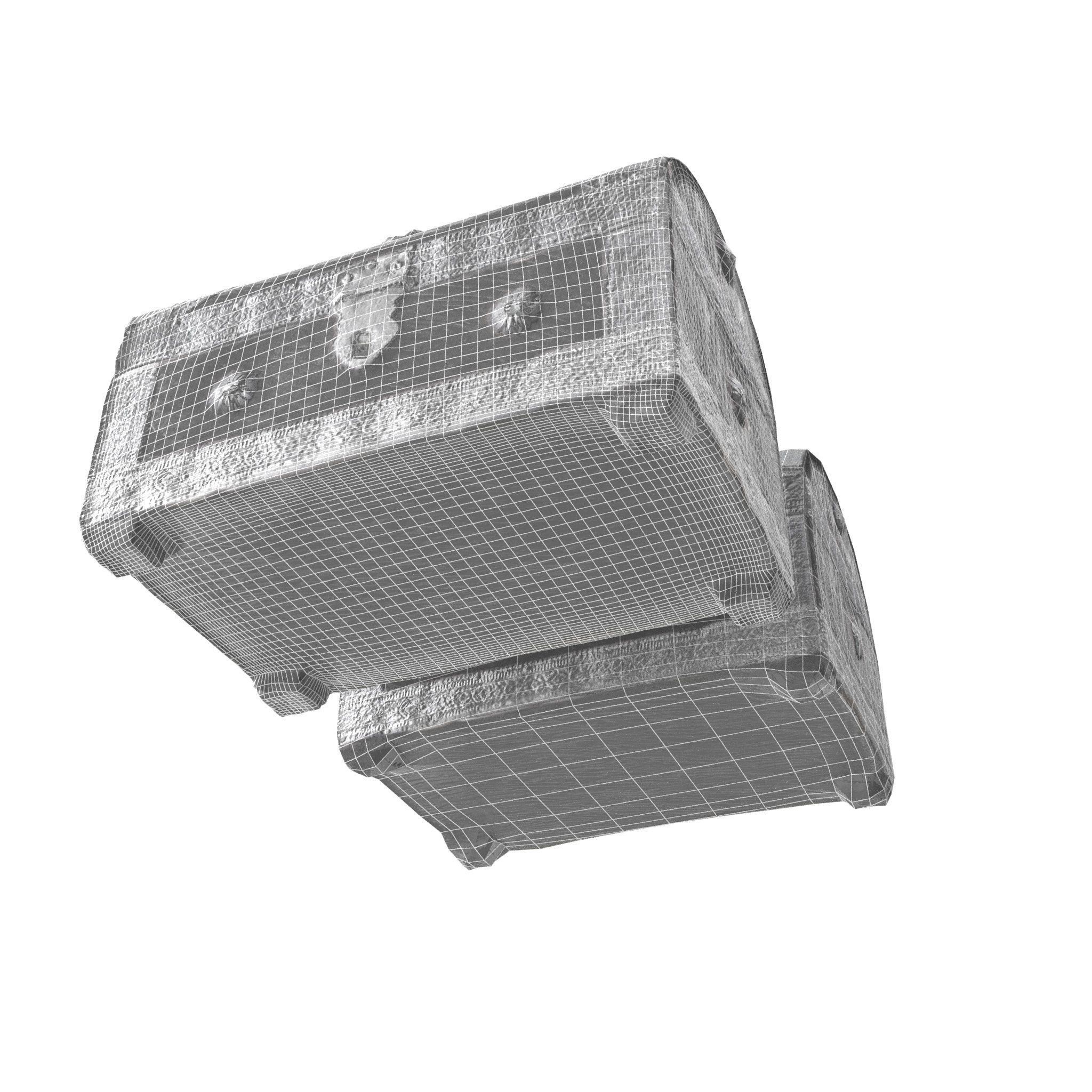 Chest 08 - Low and High Poly Versions Low-poly 3D model_20