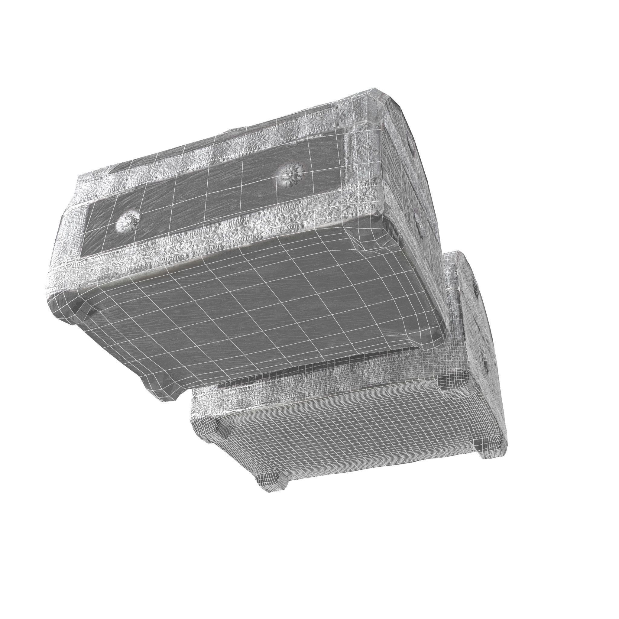 Chest 08 - Low and High Poly Versions Low-poly 3D model_19