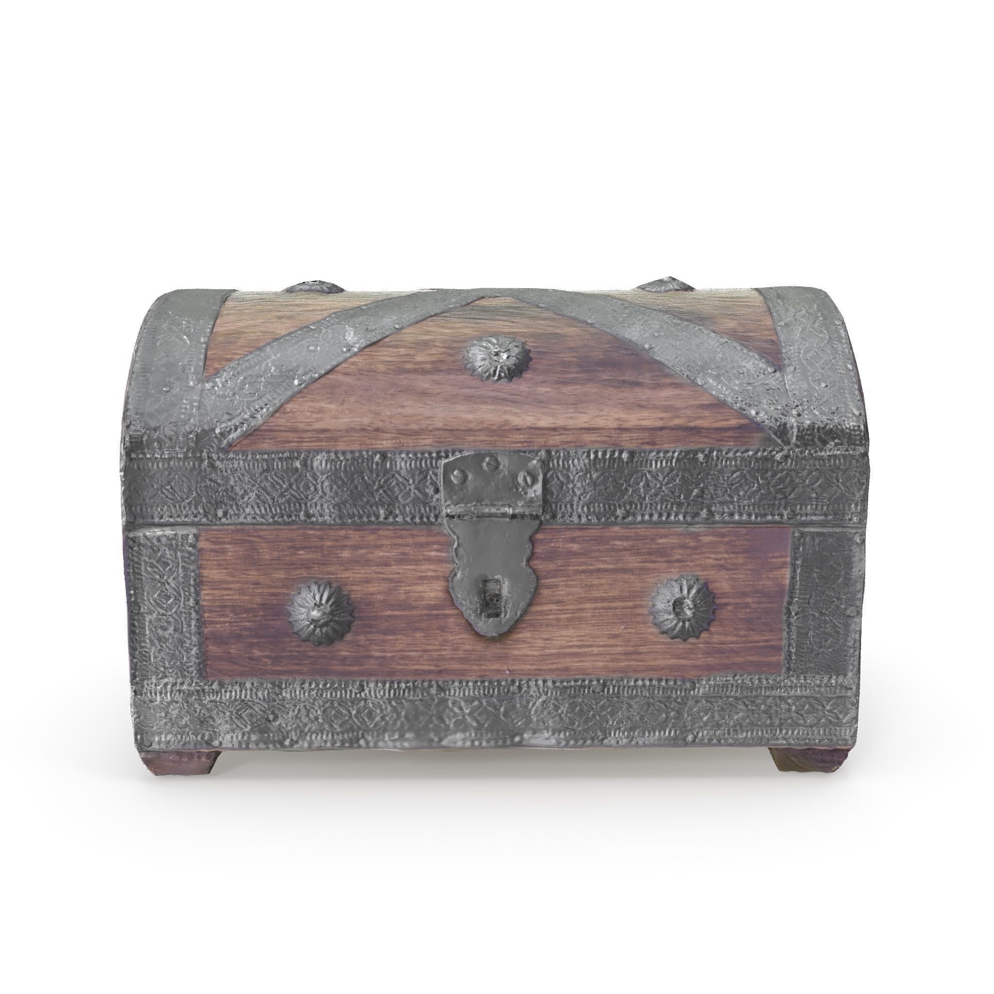 Chest 08 - Low and High Poly Versions Low-poly 3D model_2