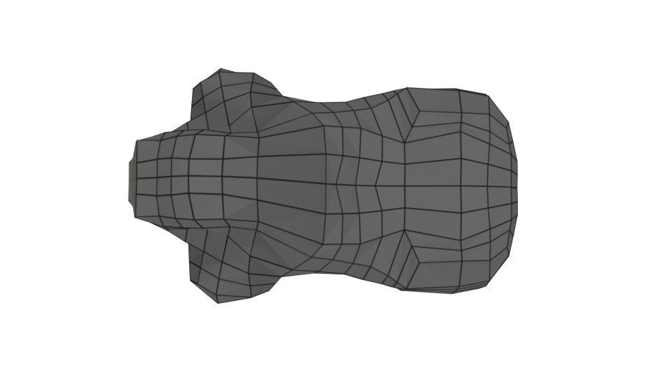 Low Poly Cartoon Gorilla Low-poly 3D model_15