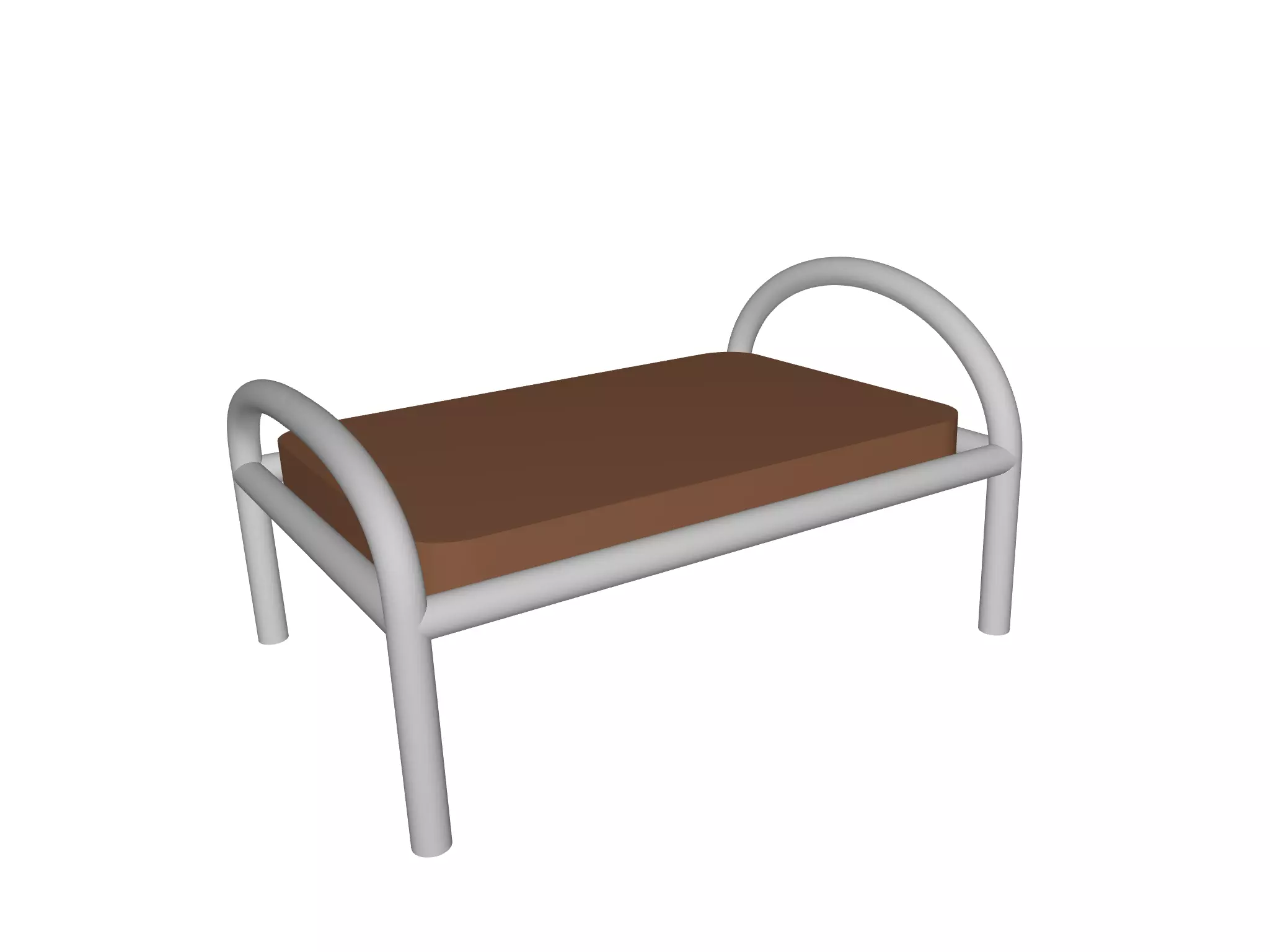 Prison Bed 3D model_0