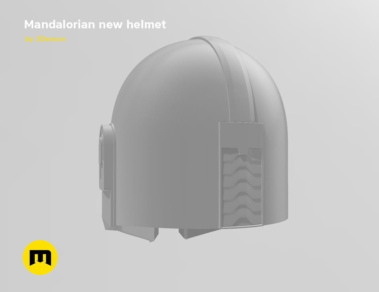 The Mandalorian Helmet - Star Wars 3D print model_6