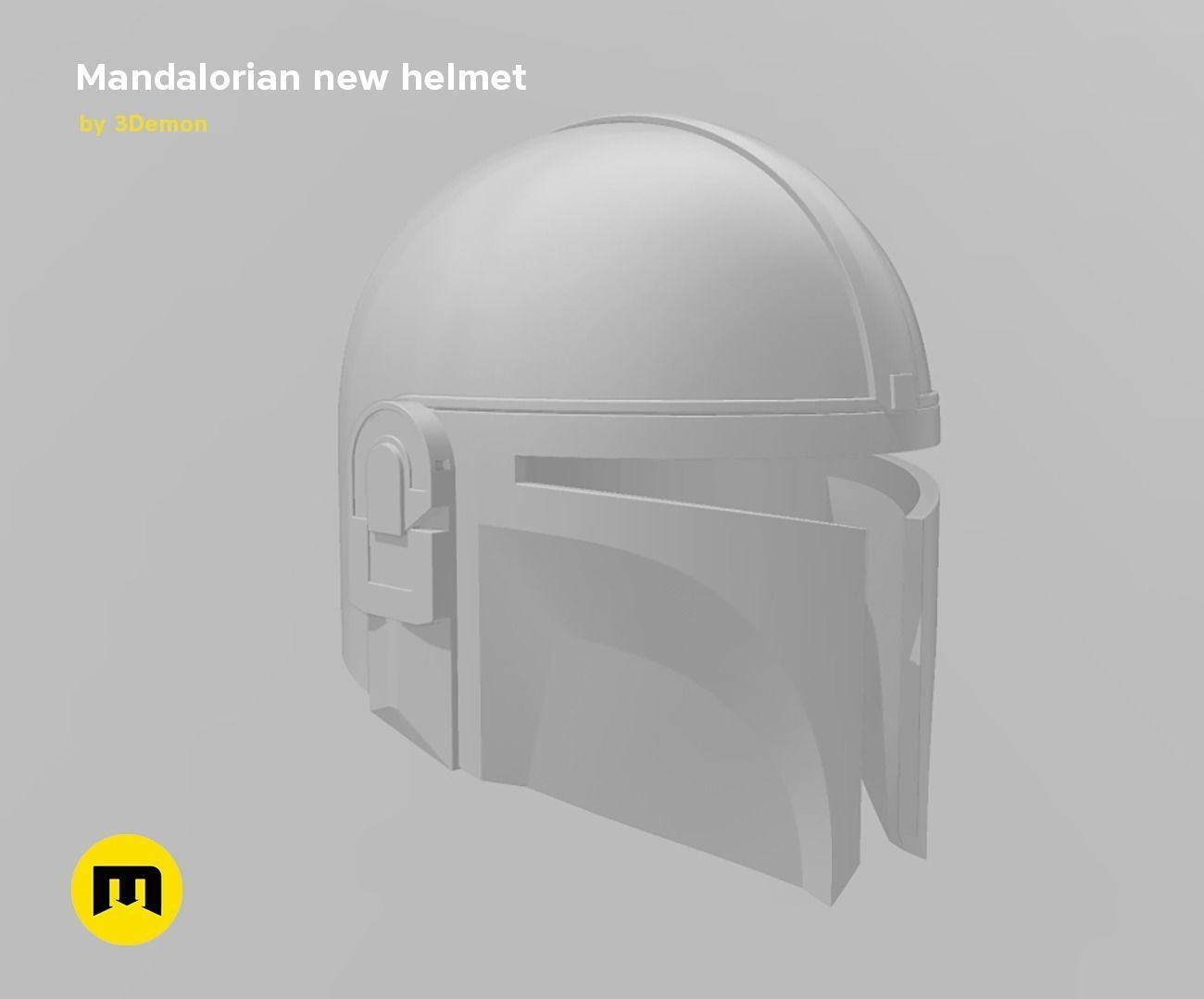 The Mandalorian Helmet - Star Wars 3D print model_8