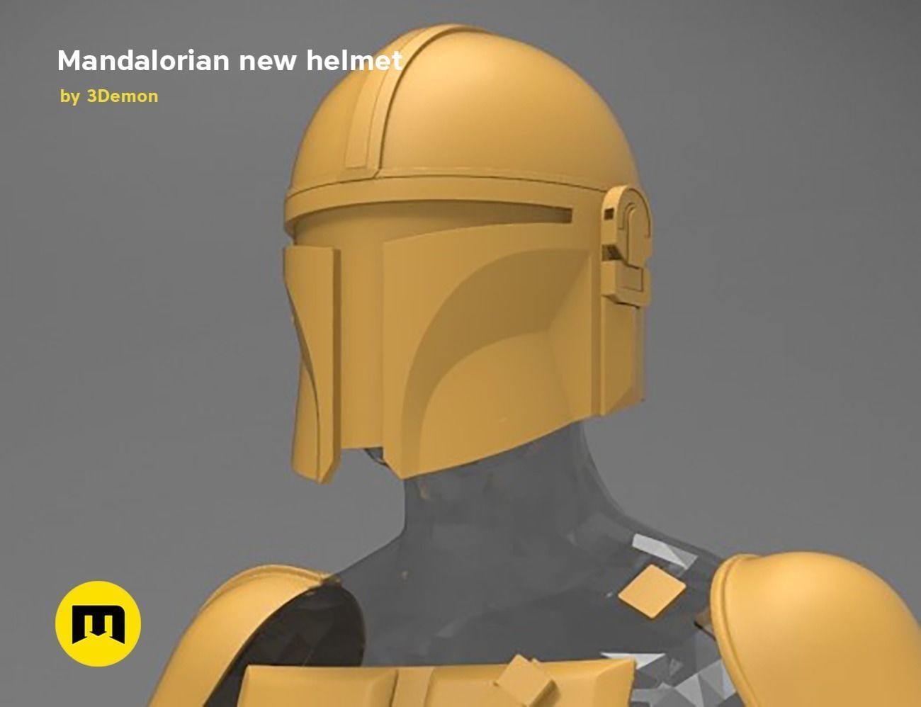 The Mandalorian Helmet - Star Wars 3D print model_9