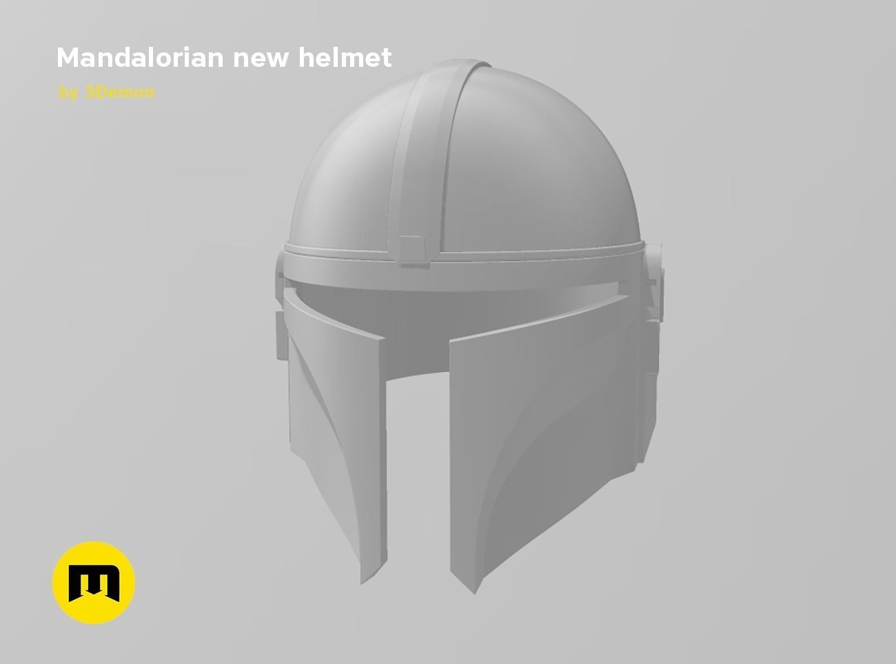 The Mandalorian Helmet - Star Wars 3D print model_4