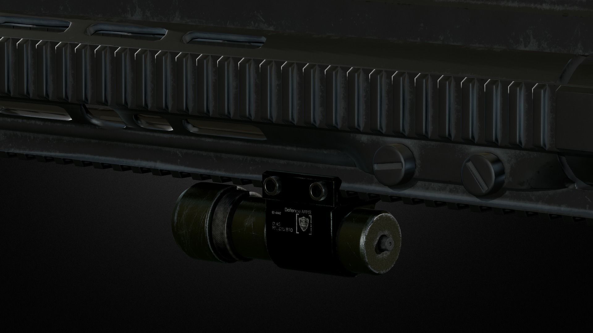 Weapon attachments pack  Low-poly 3D model_10