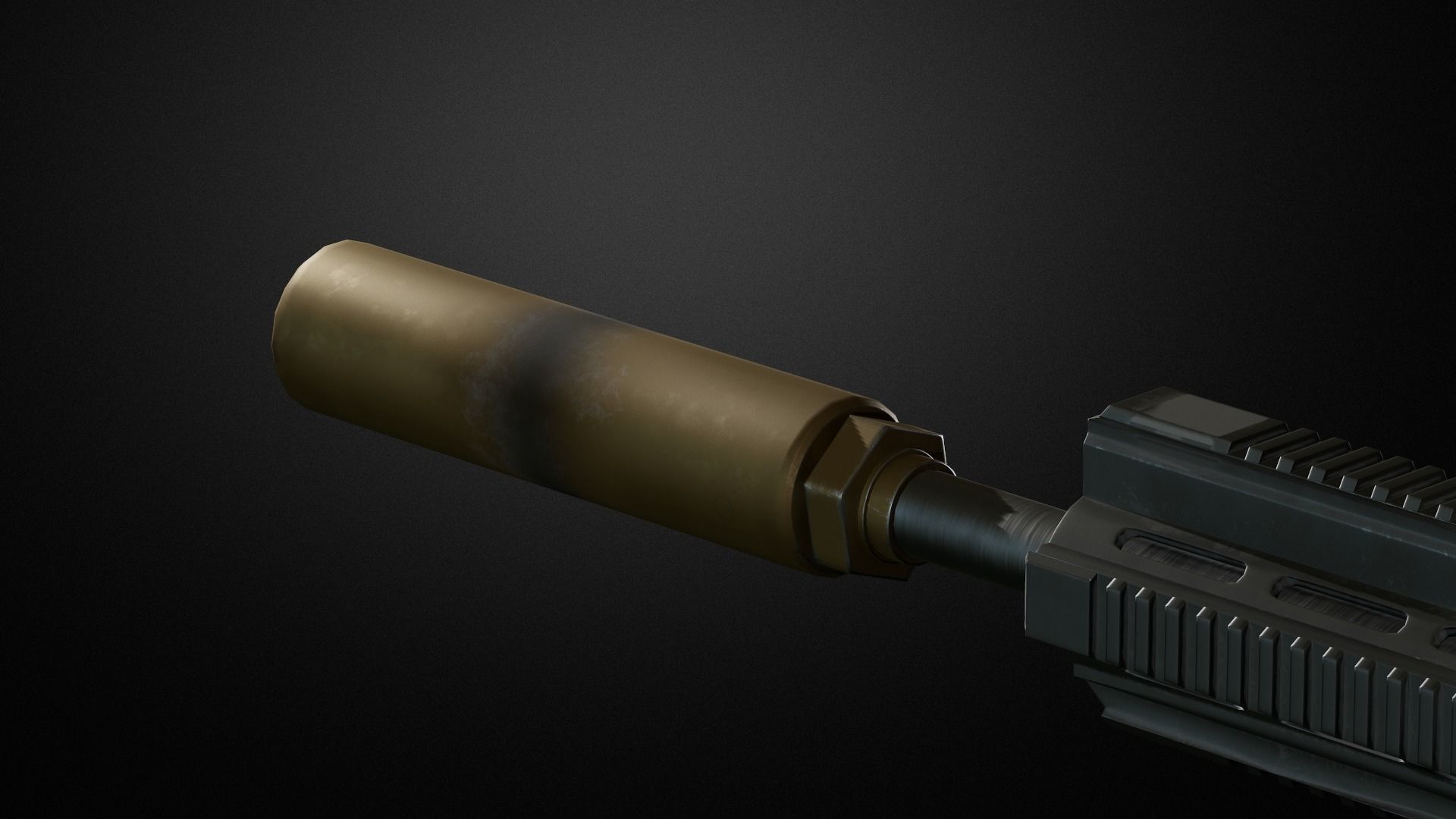 Weapon attachments pack  Low-poly 3D model_37