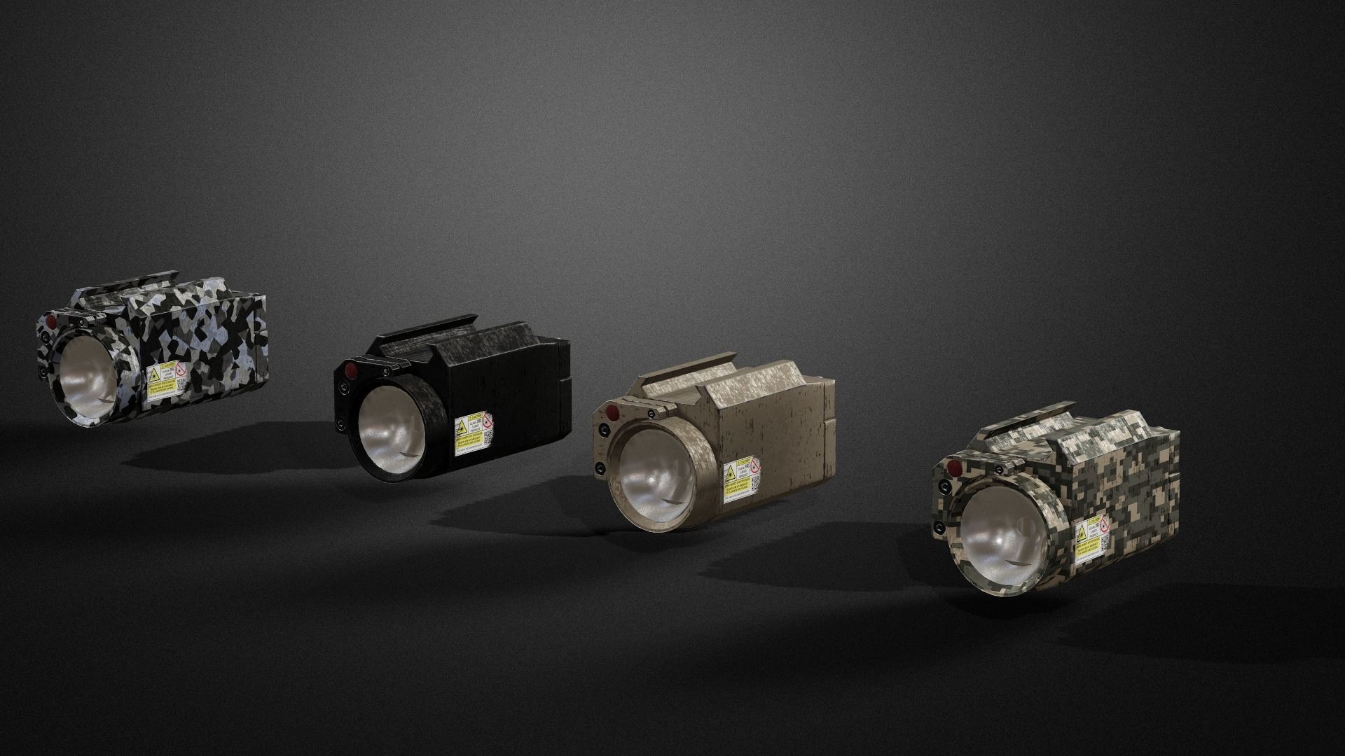 Weapon attachments pack  Low-poly 3D model_7