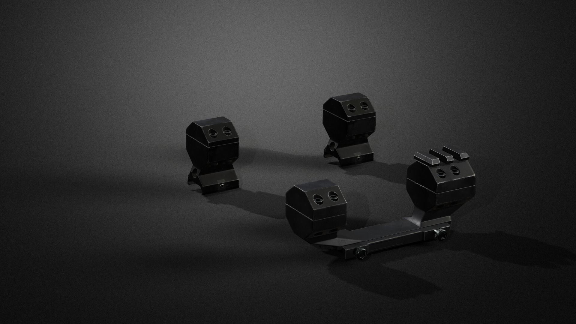 Weapon attachments pack  Low-poly 3D model_30