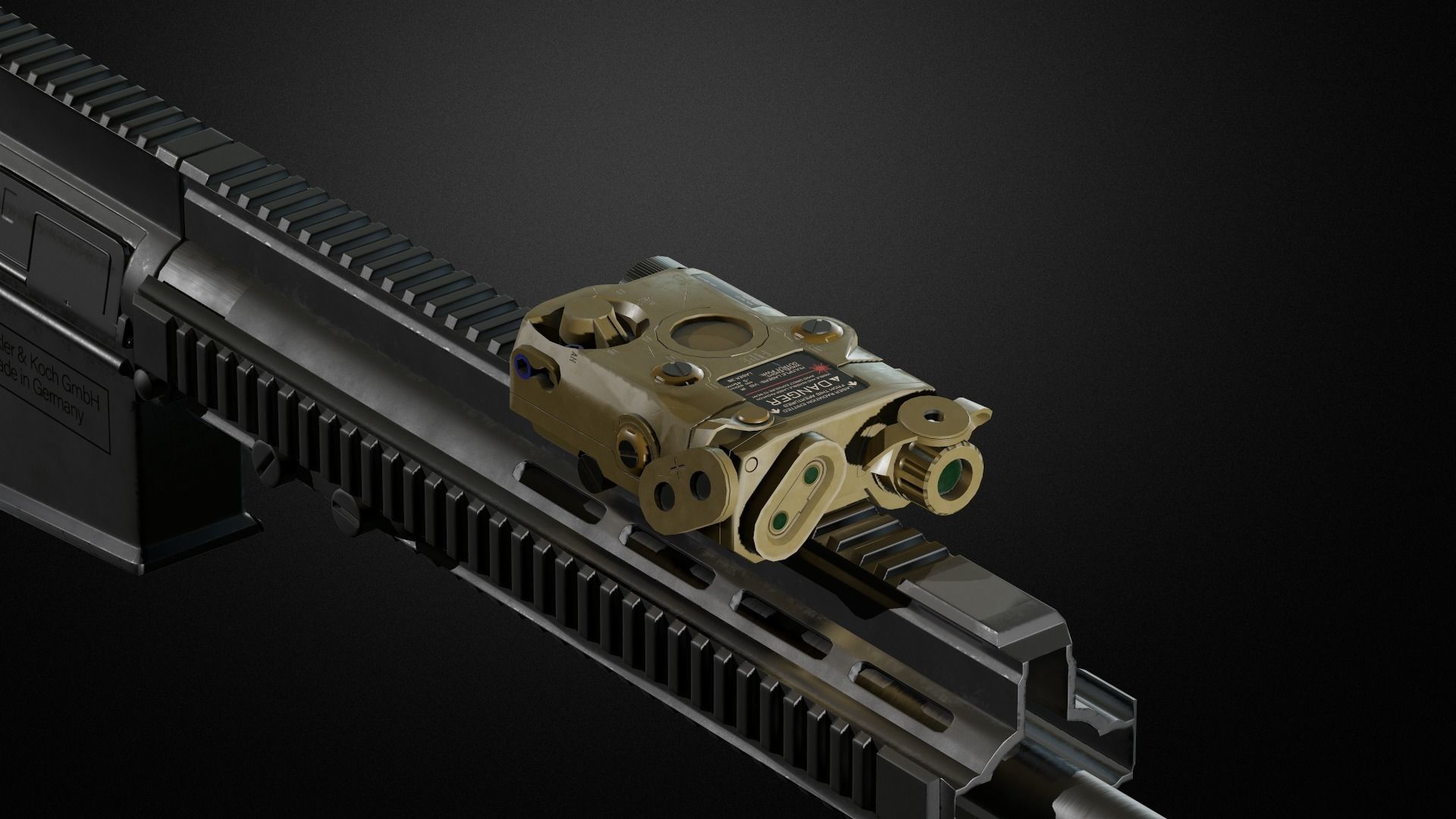 Weapon attachments pack  Low-poly 3D model_13