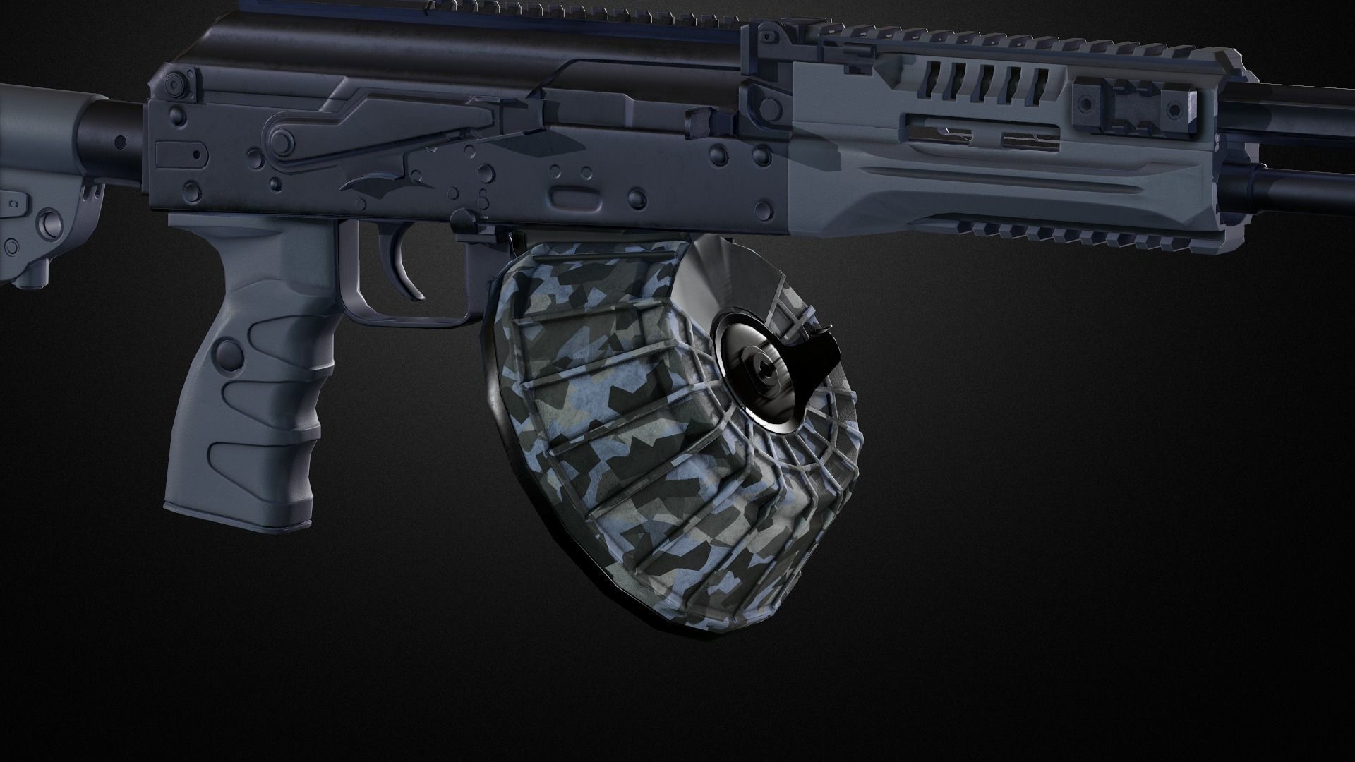 Weapon attachments pack  Low-poly 3D model_43