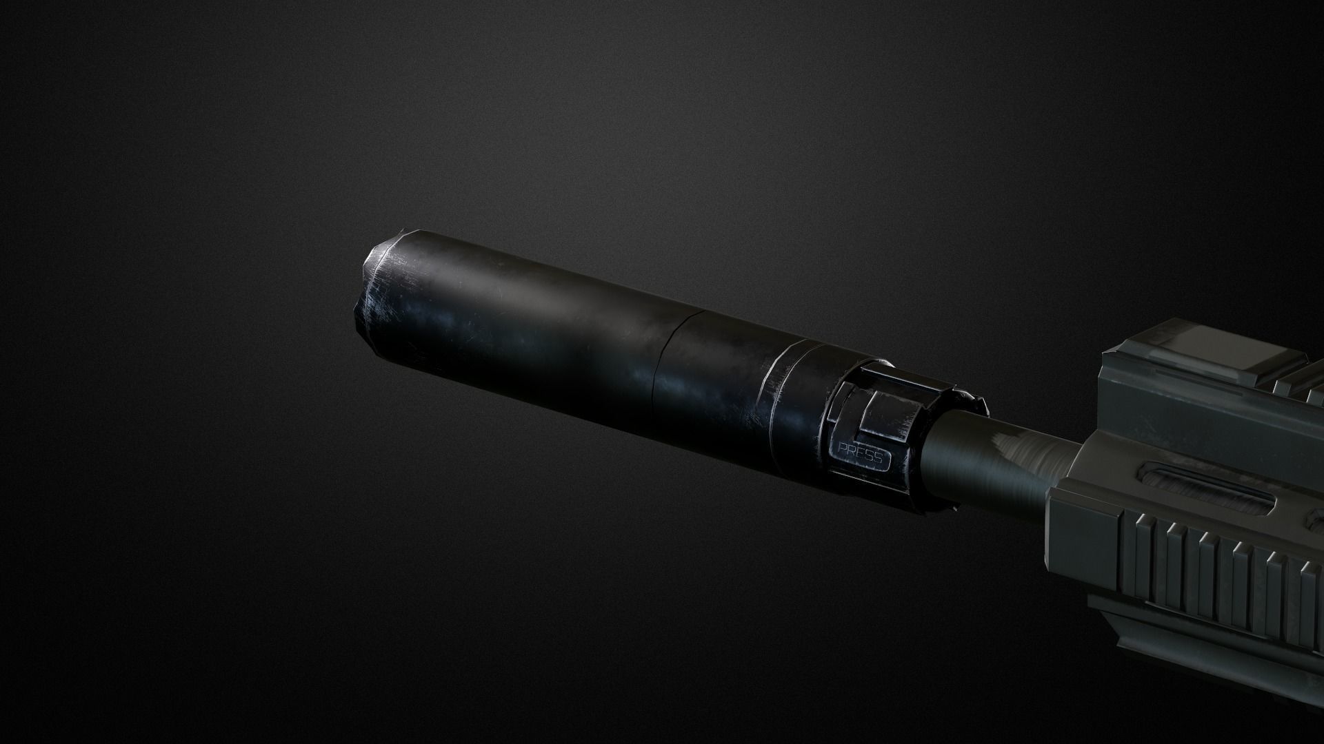 Weapon attachments pack  Low-poly 3D model_36