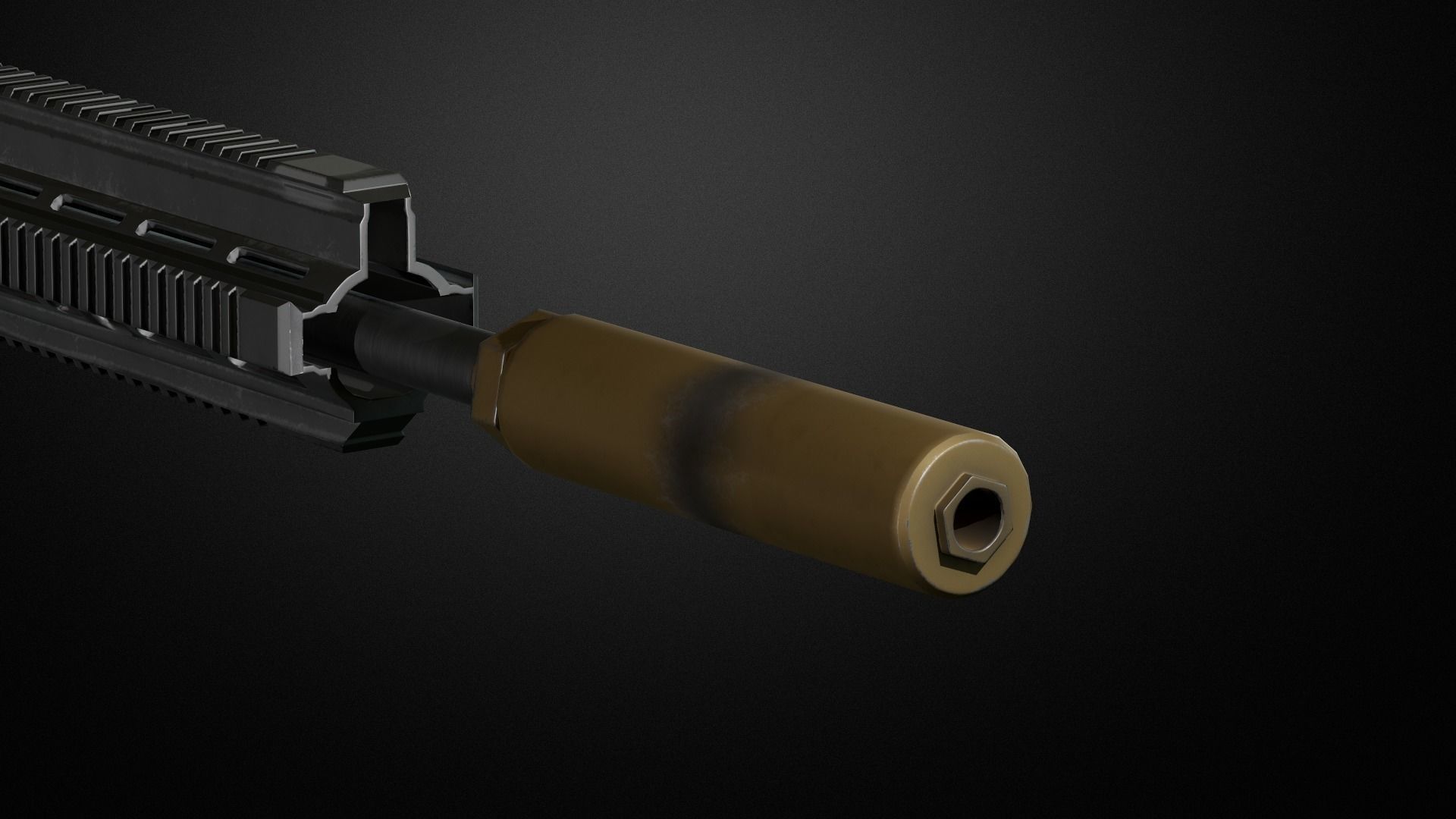 Weapon attachments pack  Low-poly 3D model_38