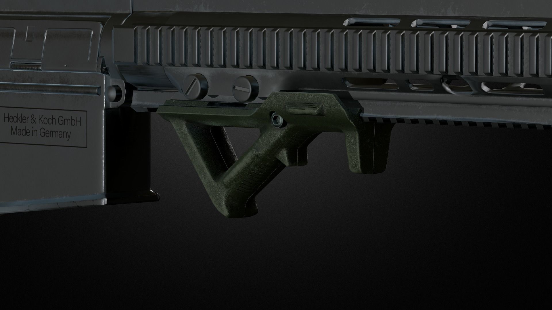 Weapon attachments pack  Low-poly 3D model_17