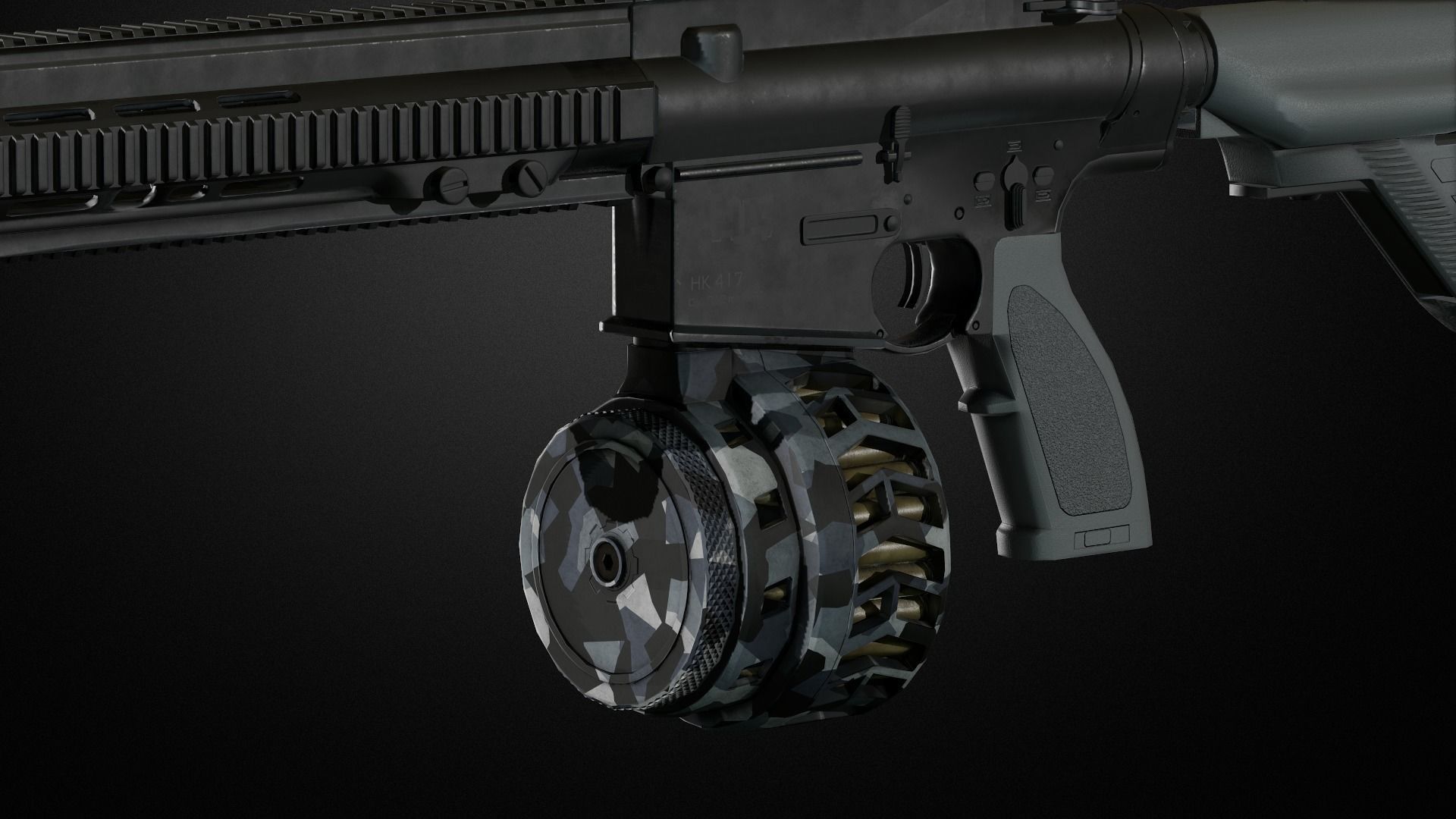 Weapon attachments pack  Low-poly 3D model_39