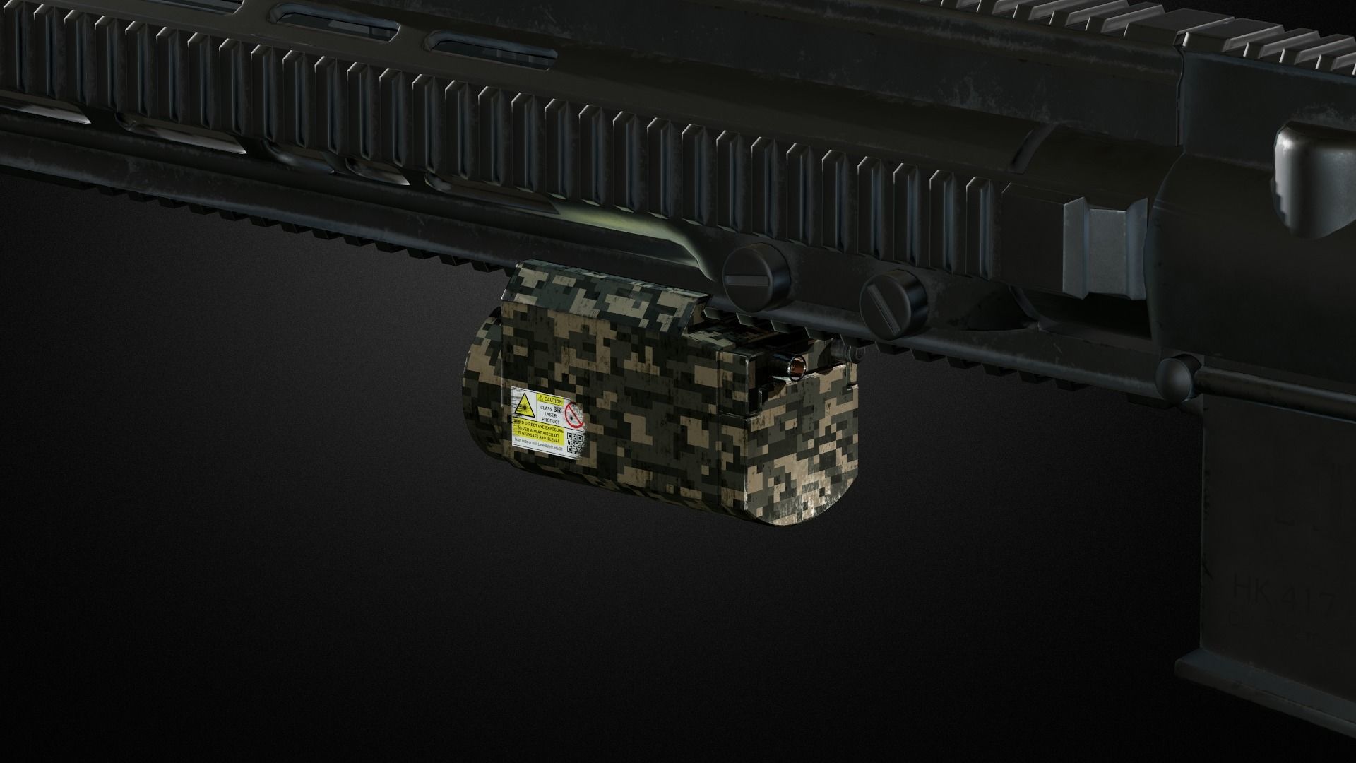 Weapon attachments pack  Low-poly 3D model_6