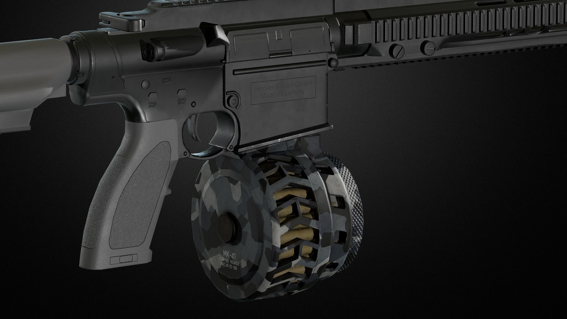 Weapon attachments pack  Low-poly 3D model_40
