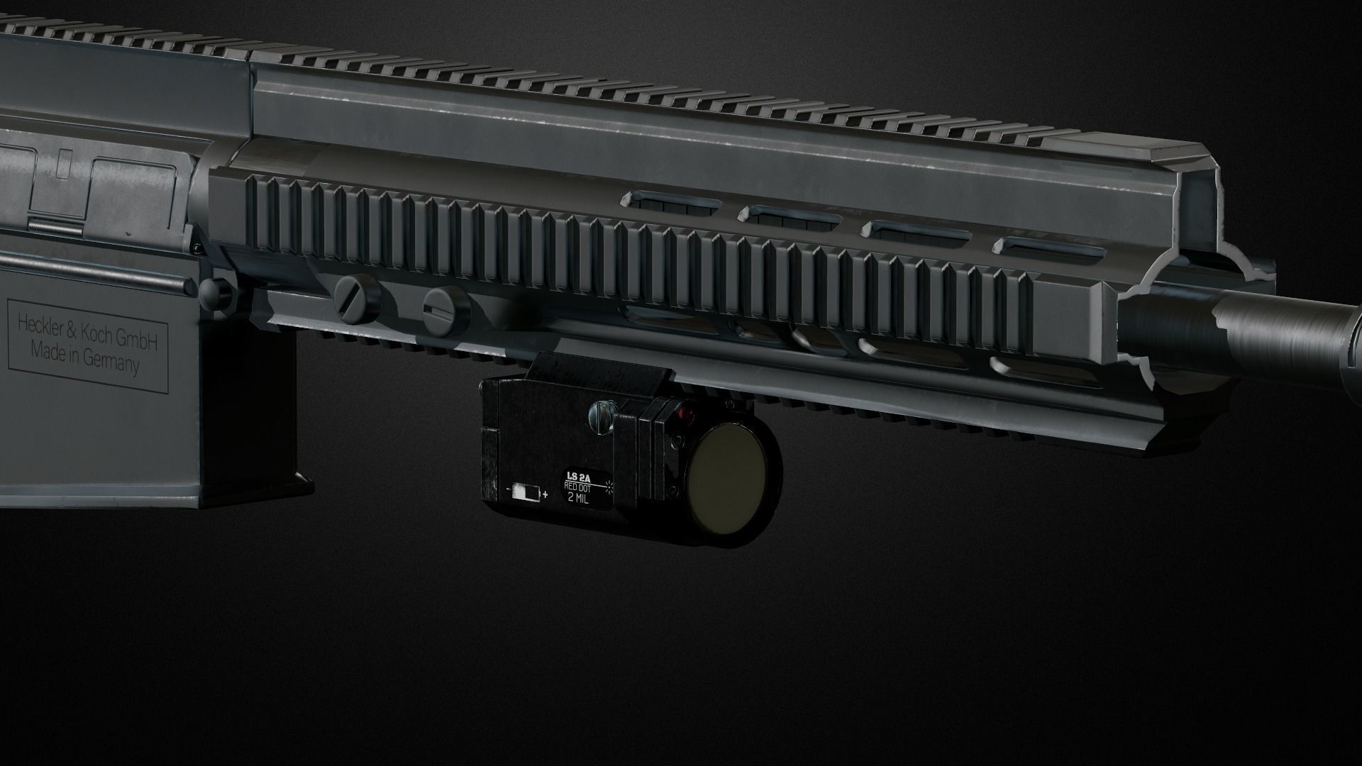 Weapon attachments pack  Low-poly 3D model_5
