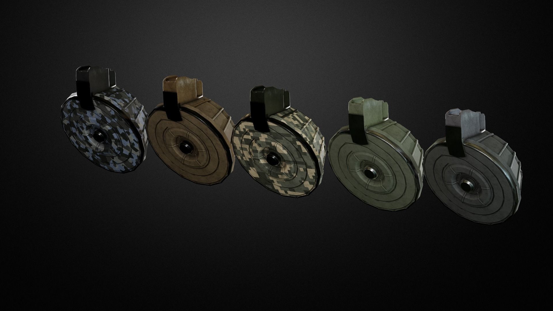 Weapon attachments pack  Low-poly 3D model_46