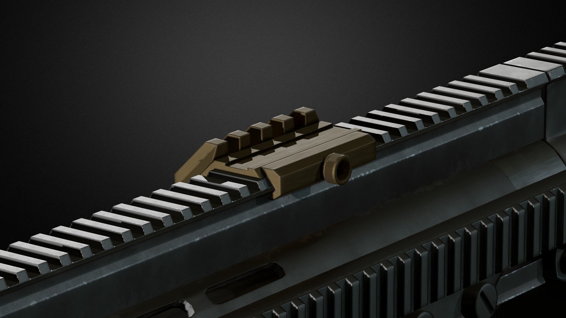 Weapon attachments pack  Low-poly 3D model_2