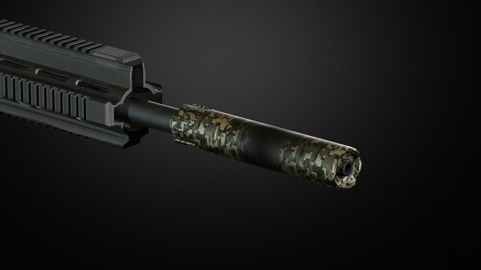 Weapon attachments pack  Low-poly 3D model_35