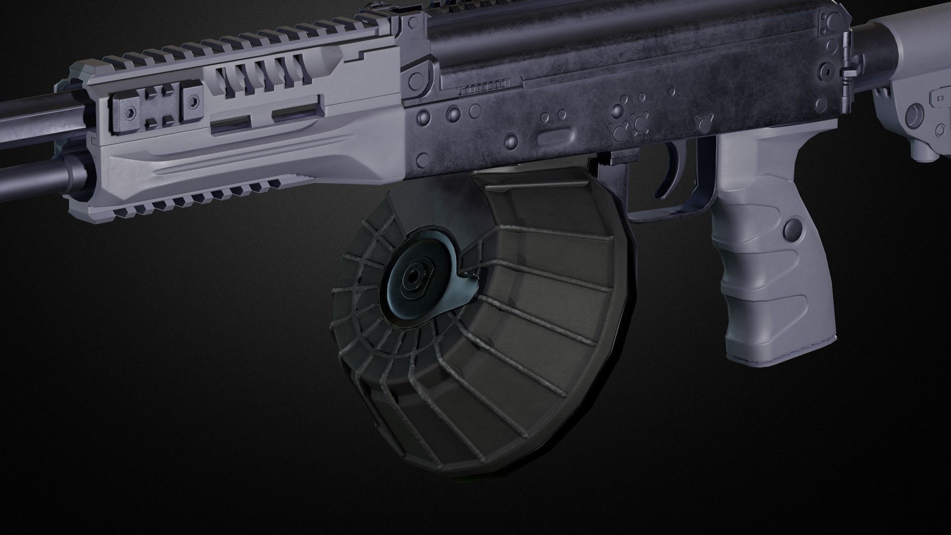 Weapon attachments pack  Low-poly 3D model_44