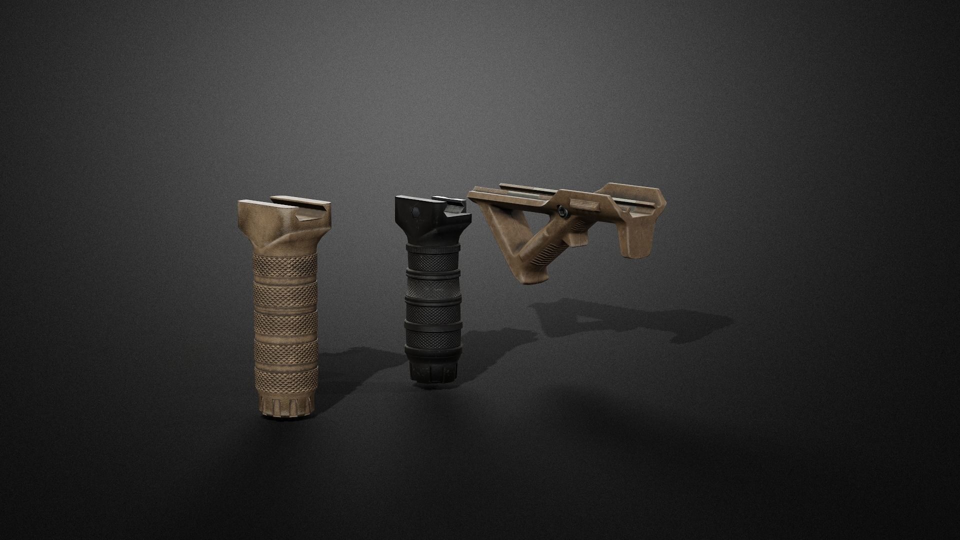 Weapon attachments pack  Low-poly 3D model_21