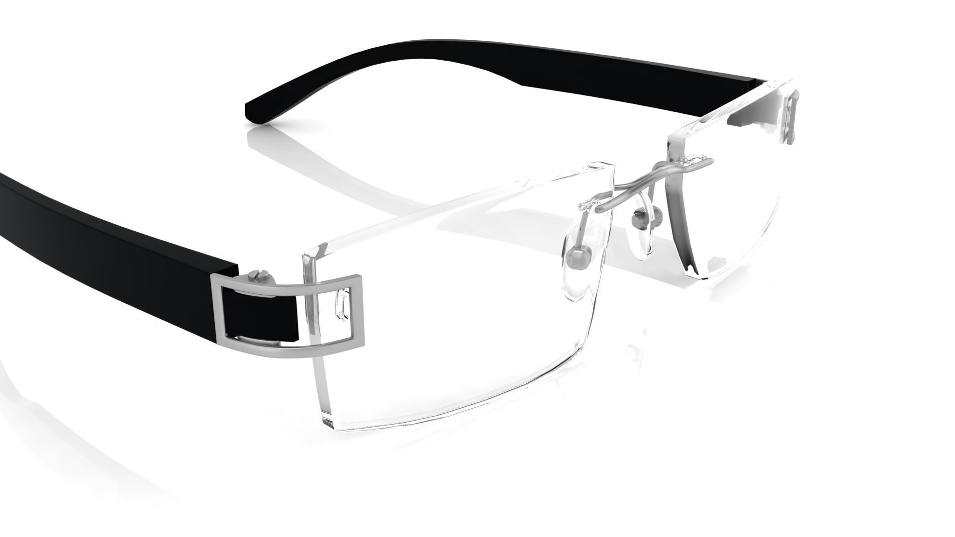 Eyeglasses for Men and Women 3D print model_3