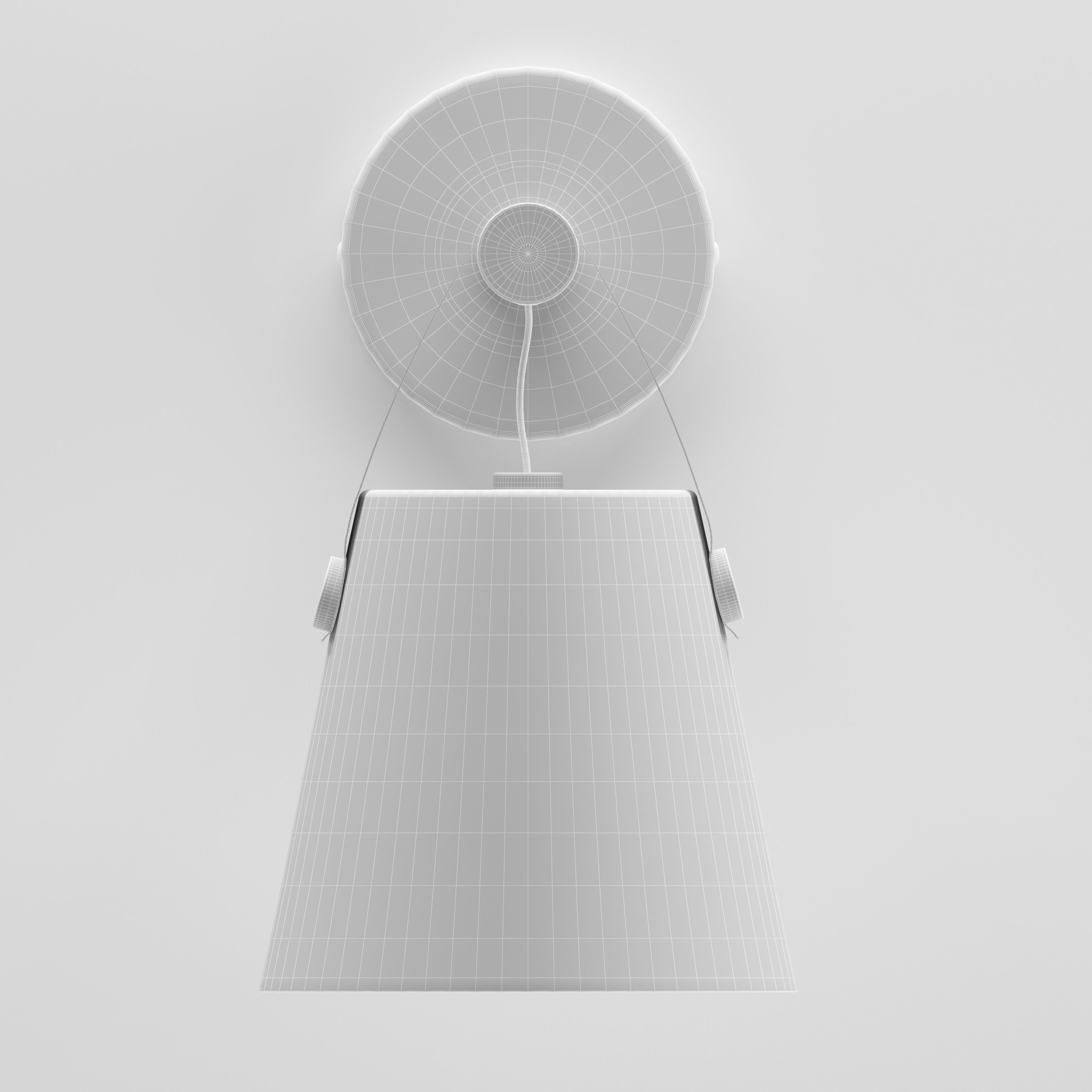 Nordic Wooden Lamp 3D model_4