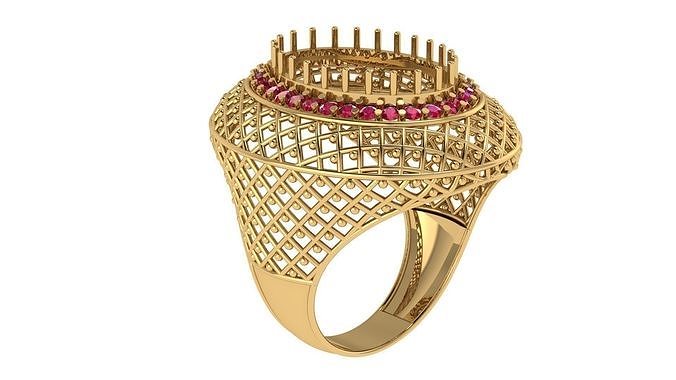 jaali ring good looking 3D print model