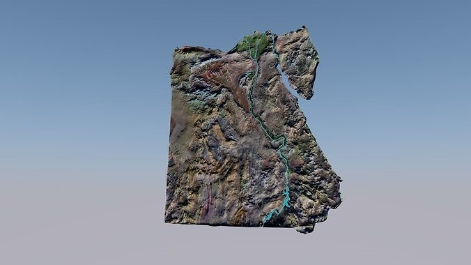 map eygpt Low-poly 3D model